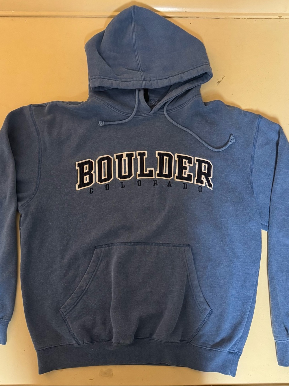 Boulder Colorado Pullover Hoodie - Blue